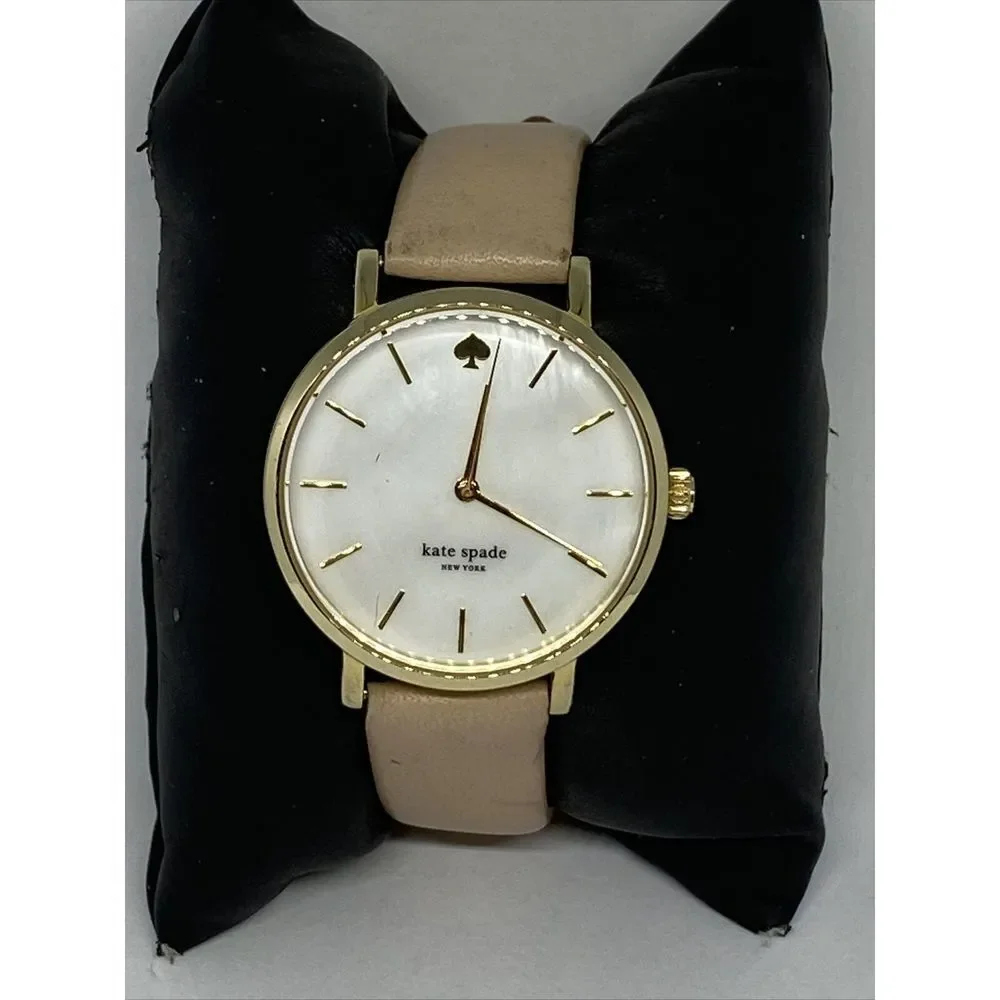 Kate Spade New York 0073 Women's Beige Leather Analog Dial Quartz Watch MP40